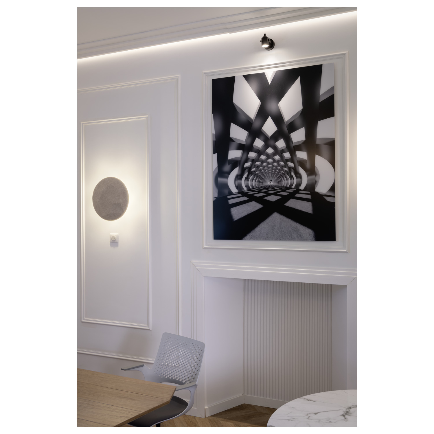 MANA BASE WL PHASE väggmonterad lampa antracit rund 15 W 800/820 lm 2 - SLV | Bellalite