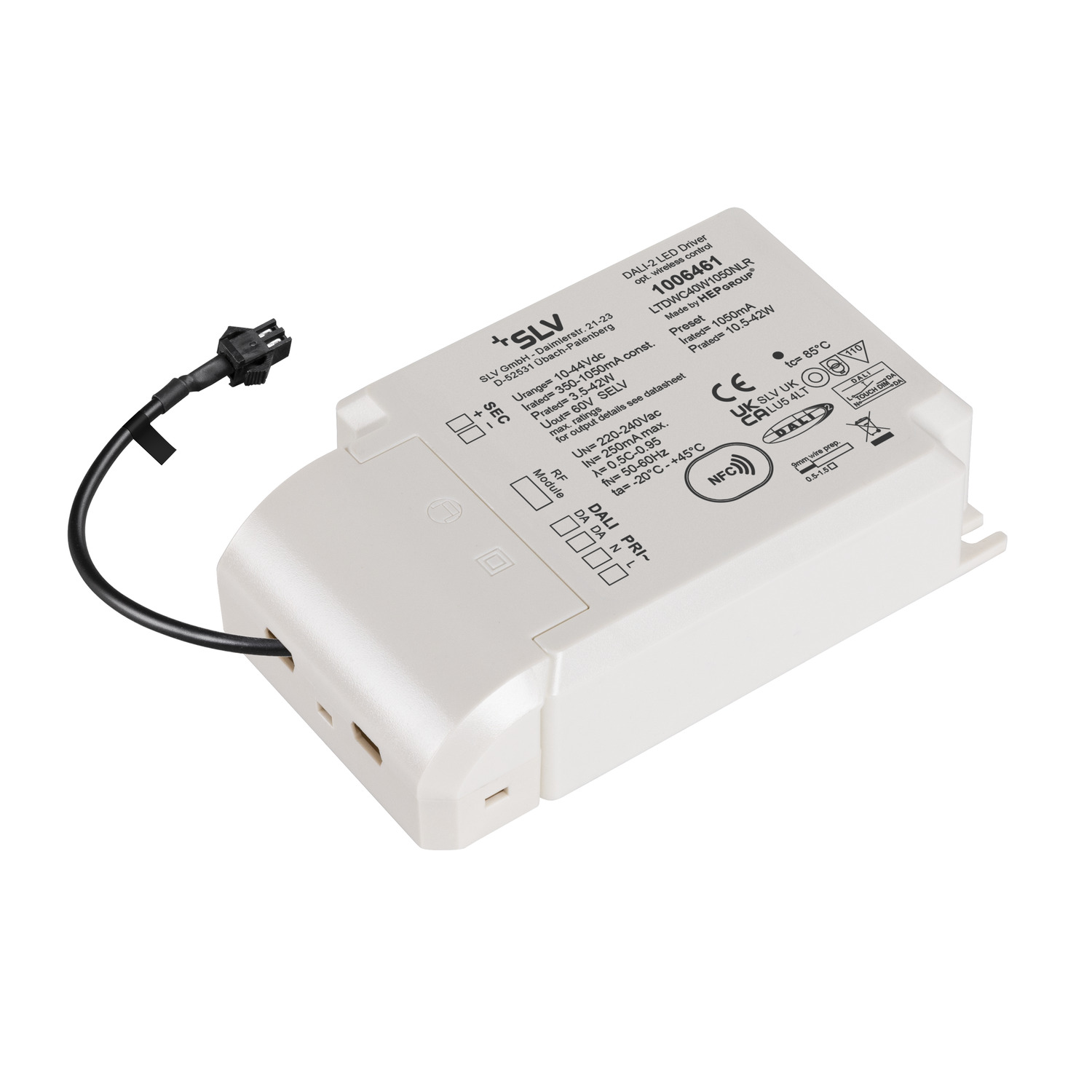 LED-Drivdon 42W 1050mA DALI - SLV | Bellalite
