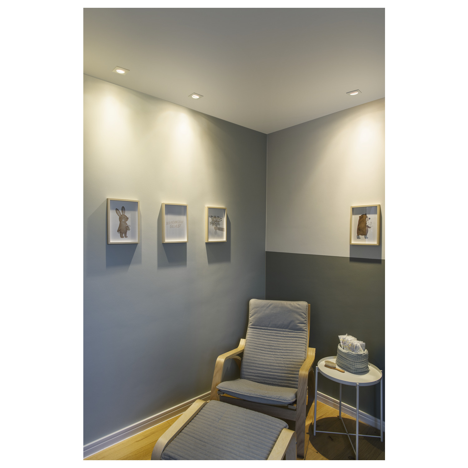 Täckplatta Fyrkantig UNIVERSAL DOWNLIGHT IP20 Vit - SLV | Bellalite