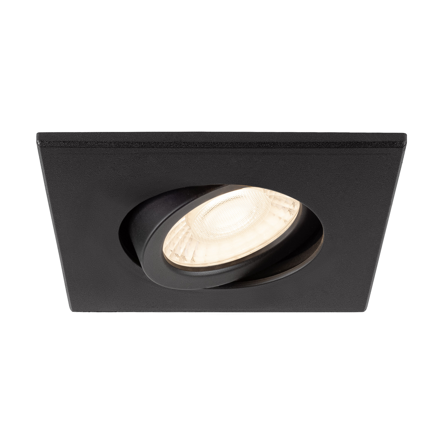 Täckplatta Fyrkantig UNIVERSAL DOWNLIGHT IP20 Svart - SLV | Bellalite