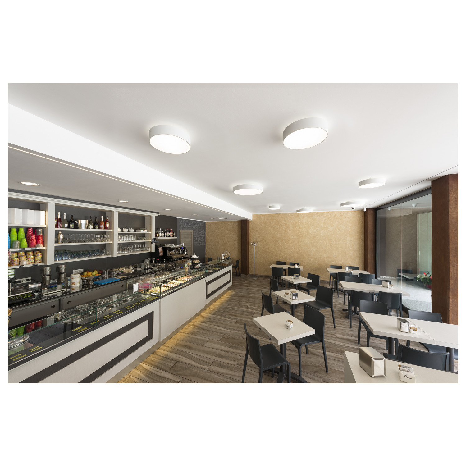 MEDO® PRO 30 Vägg- och takmonterad lampa, rund, 3000/4000 K, 10 - SLV | Bellalite
