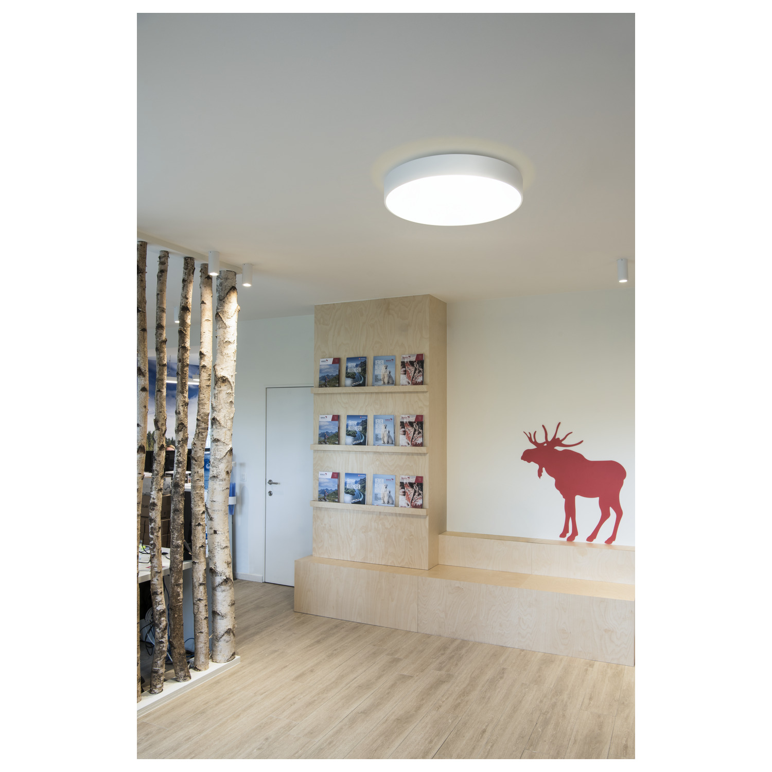 MEDO® PRO 40 Vägg- och takmonterad lampa, rund, 3000/4000 K, 19 - SLV | Bellalite