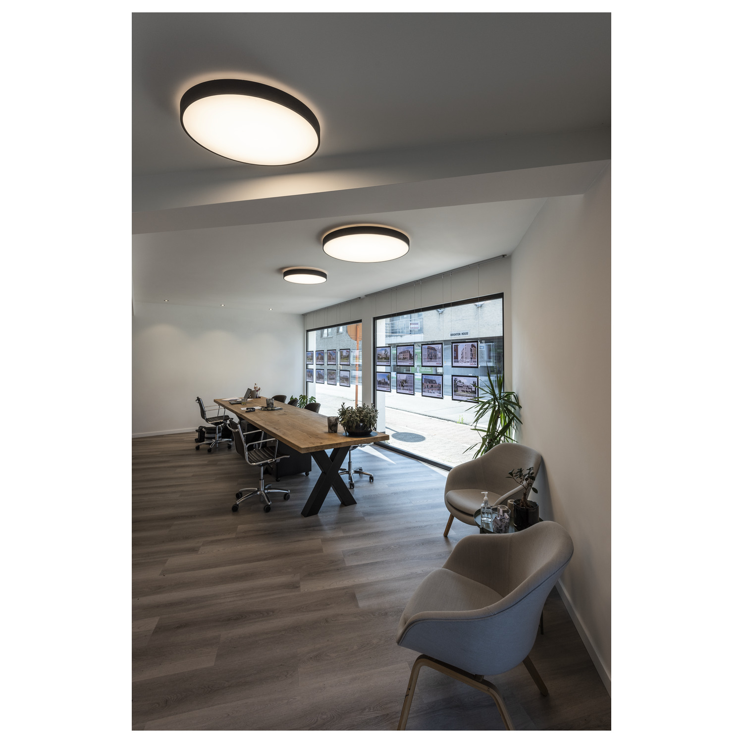 MEDO® PRO 90 Takmonterad lampa, rund, 3000/4000 K, 74 W, fassys - SLV | Bellalite
