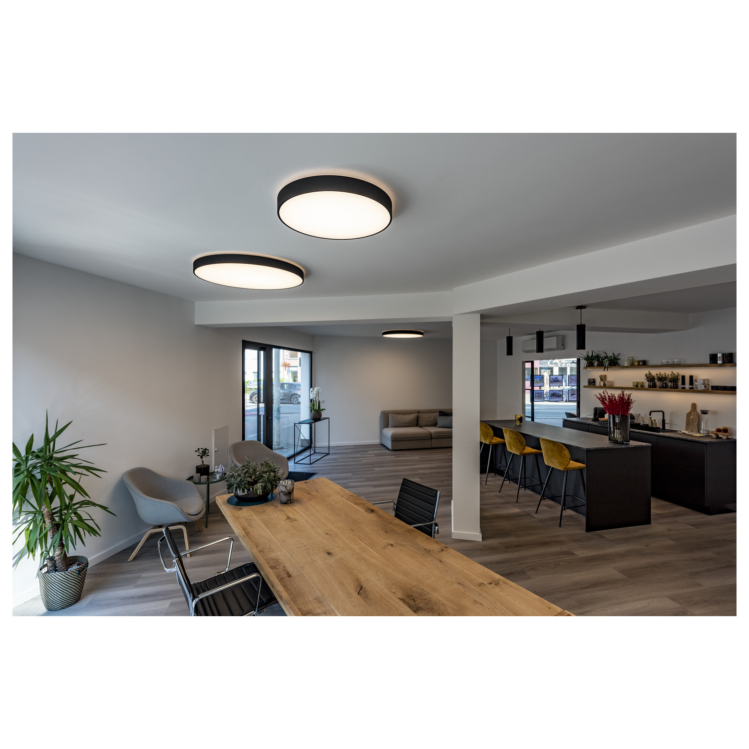 MEDO® PRO 90 Takmonterad lampa, rund, 3000/4000 K, 74 W, fassys - SLV | Bellalite