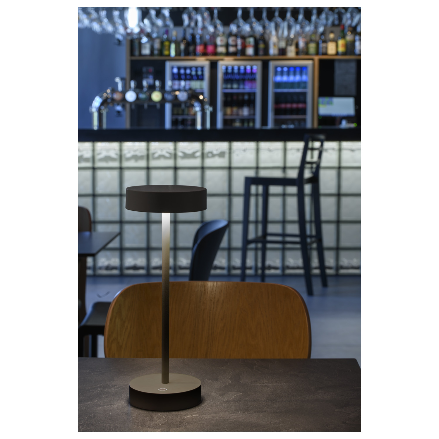 VINOLINA, table lamp, battery, IP54, 2700/3000K, TOUCH, Svart  - SLV | Bellalite