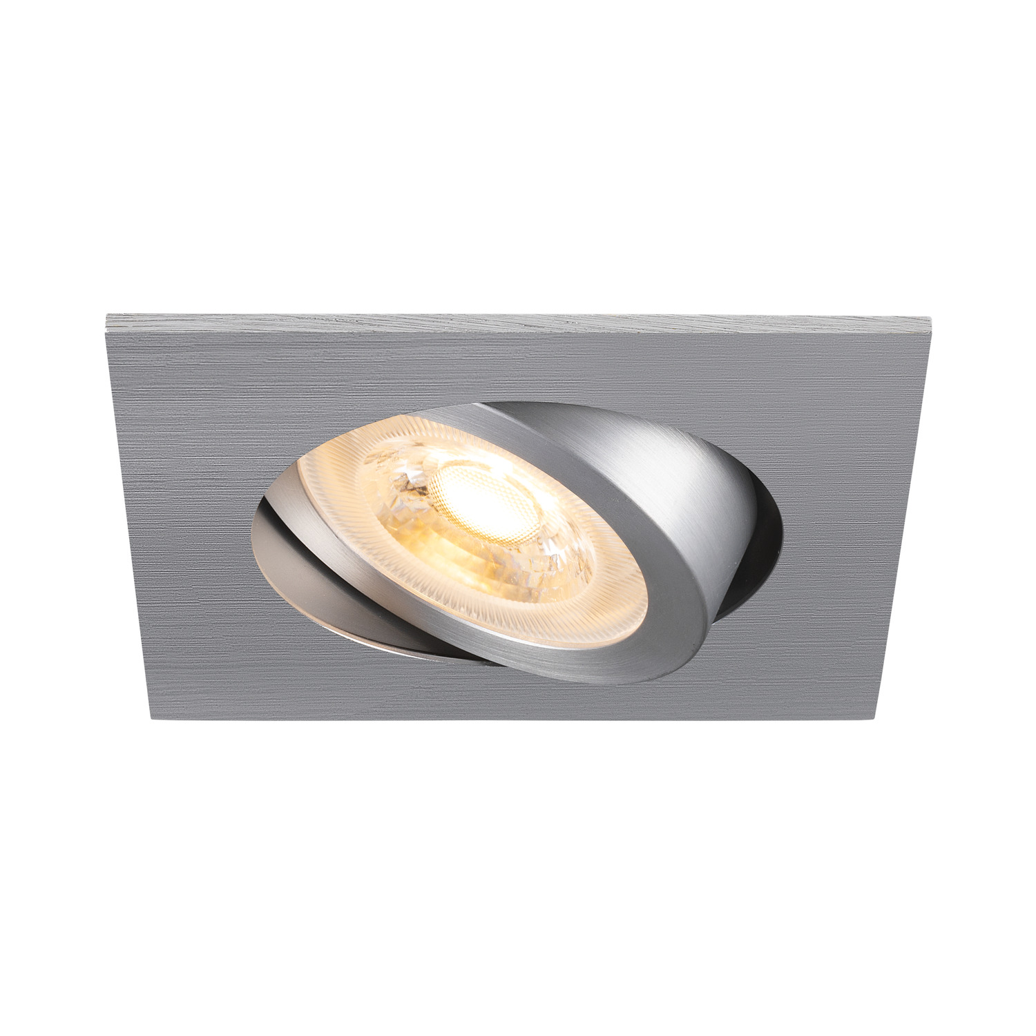 NEW TRIA 68 recessed ceiling light square max. 10W GU10 Alumin - SLV | Bellalite