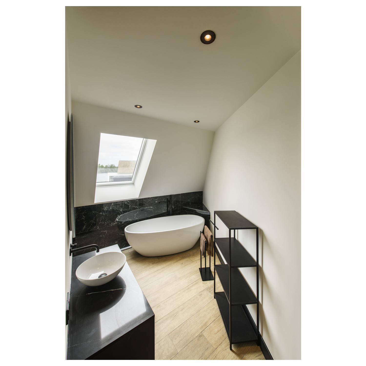 NEW TRIA 75 recessed ceiling light round max. 10W GU10 Svart - SLV | Bellalite