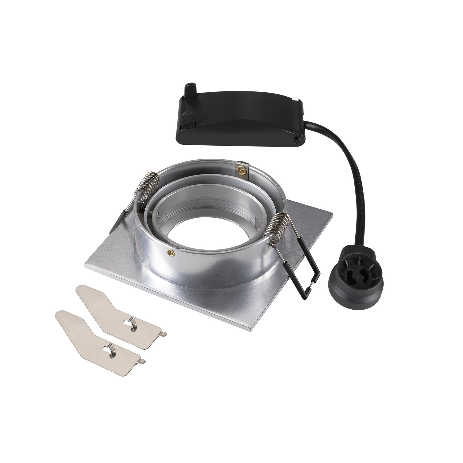 NEW TRIA 75 recessed ceiling light square max. 10W GU10 Alumin - SLV | Bellalite
