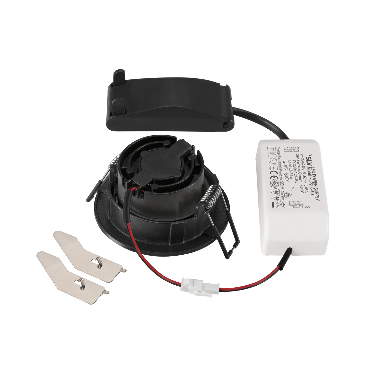NEW TRIA 68 recessed ceiling light 2700K 60° IP 20 round Svart - SLV | Bellalite