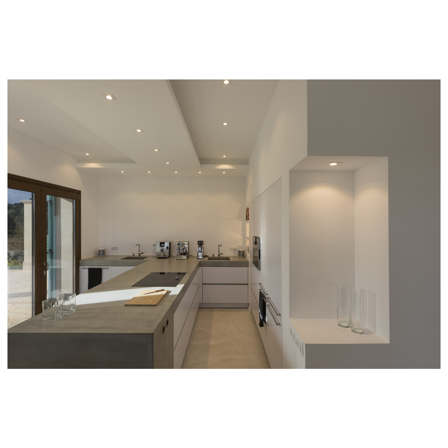 NEW TRIA 68 recessed ceiling light 1800-3000K 38° IP 20 square - SLV | Bellalite