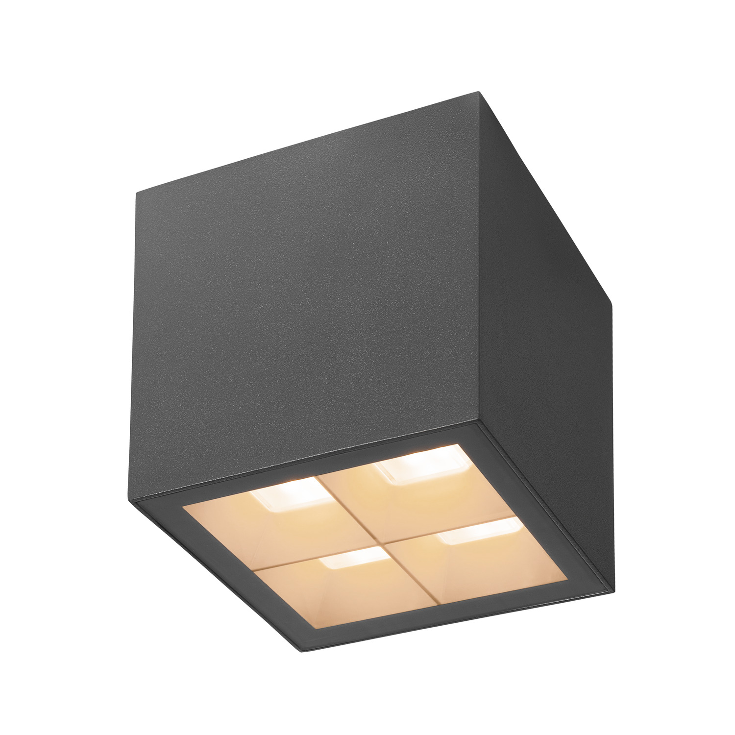S-CUBE, ceiling-mounted light, 2700/3000K, 15W, PHASE, 80°, Antracit  - SLV | Bellalite