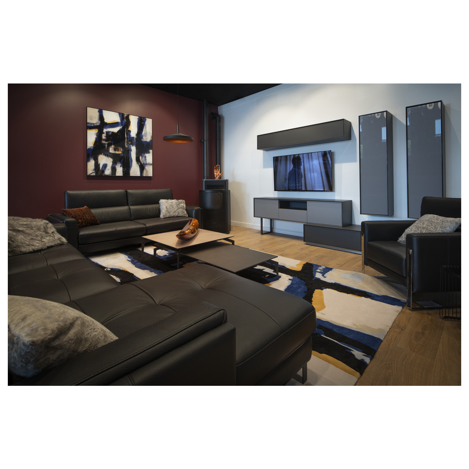 LALU® SET takarmatur,  TETRA 36, FAS, Infälld, Hänge Längd 2 - SLV | Bellalite