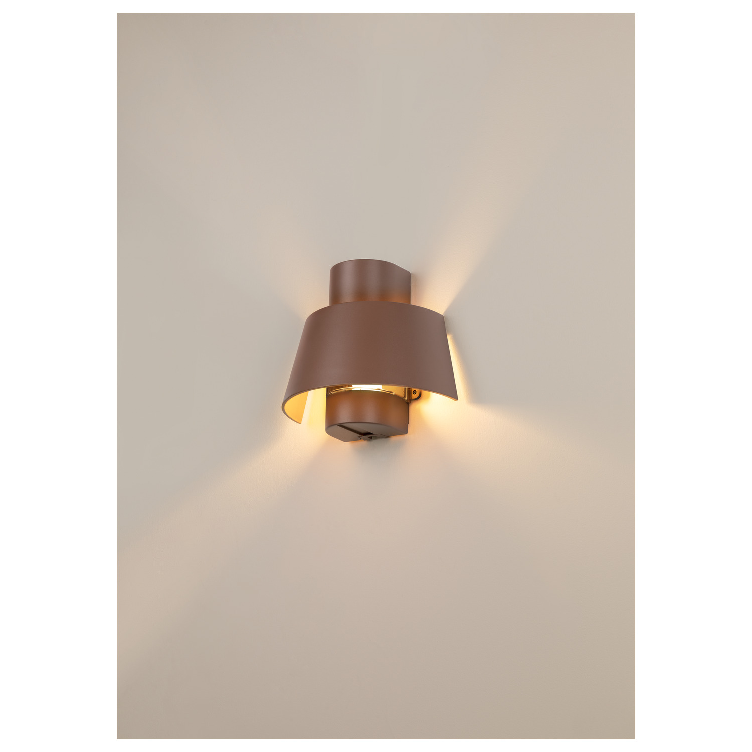 PHOTONI, wall-mounted light, conical, 1x max. 13W, E27, Rostfärgad  - SLV | Bellalite