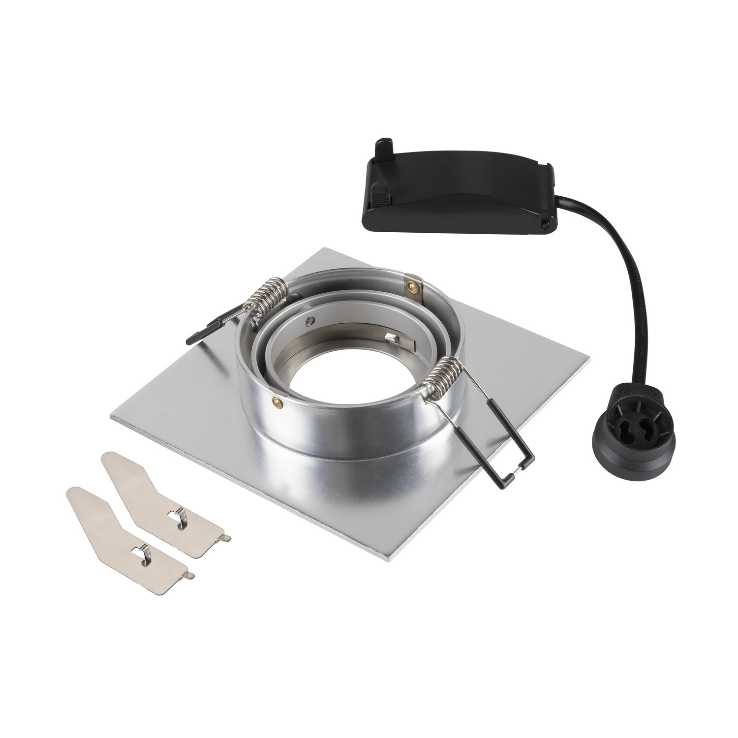 NEW TRIA 75 XL recessed ceiling light square max. 10W GU10 Alumin - SLV | Bellalite