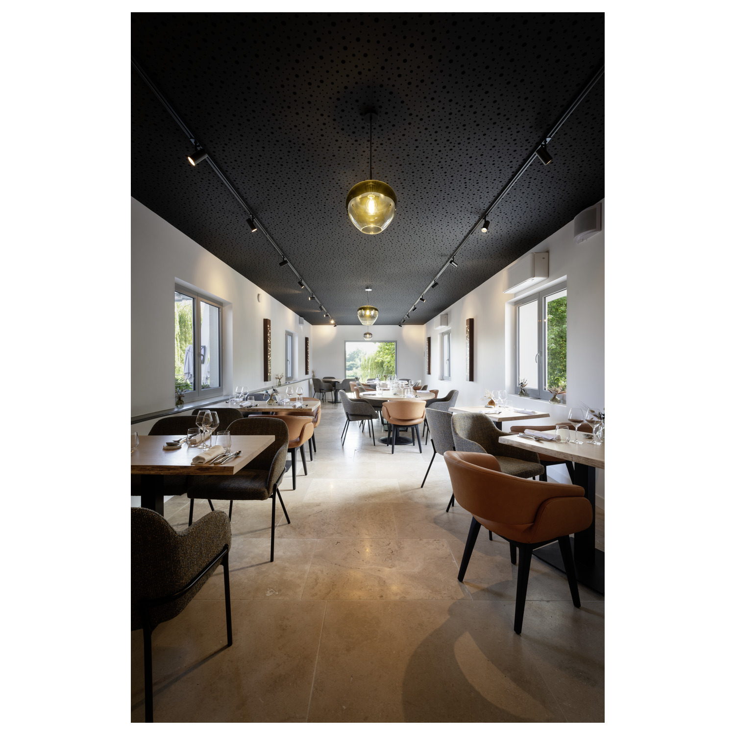 PANTILO CONVEX 29 Indoor pendelarmatur E27 krom - SLV | Bellalite