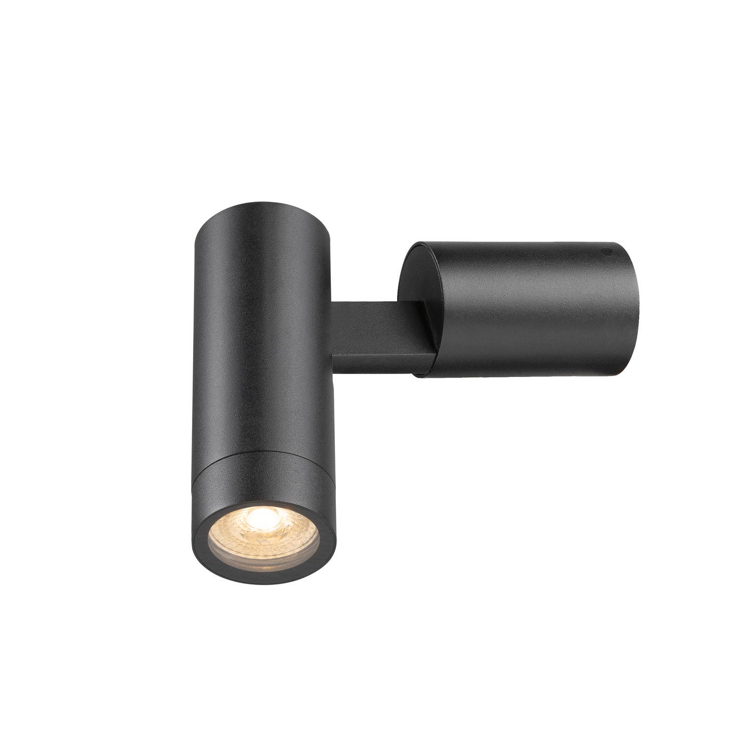 S-TUBE, wall-mounted light, round, GU10, 1x max. 10 W, Svart  - SLV | Bellalite