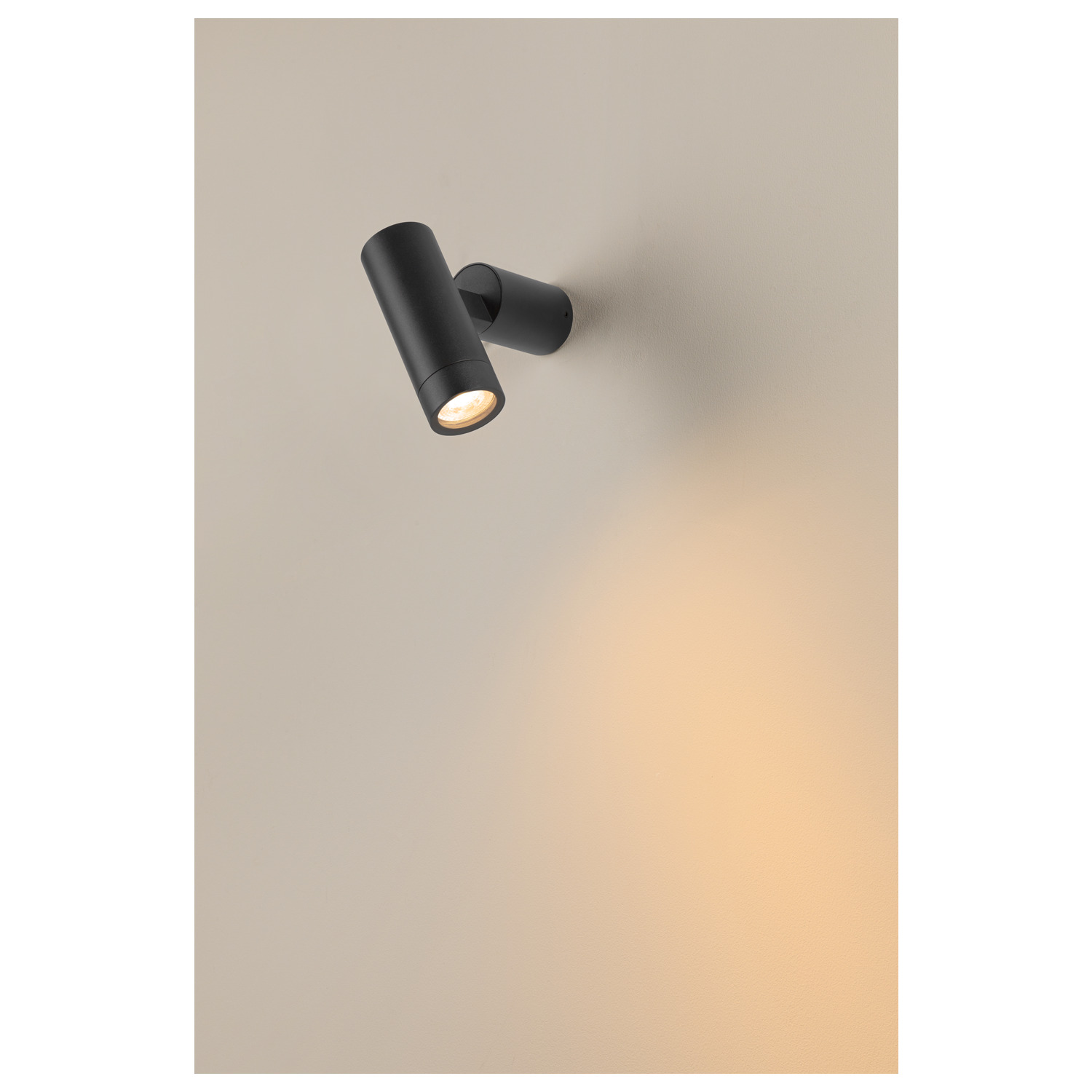 S-TUBE, wall-mounted light, round, GU10, 1x max. 10 W, Svart  - SLV | Bellalite