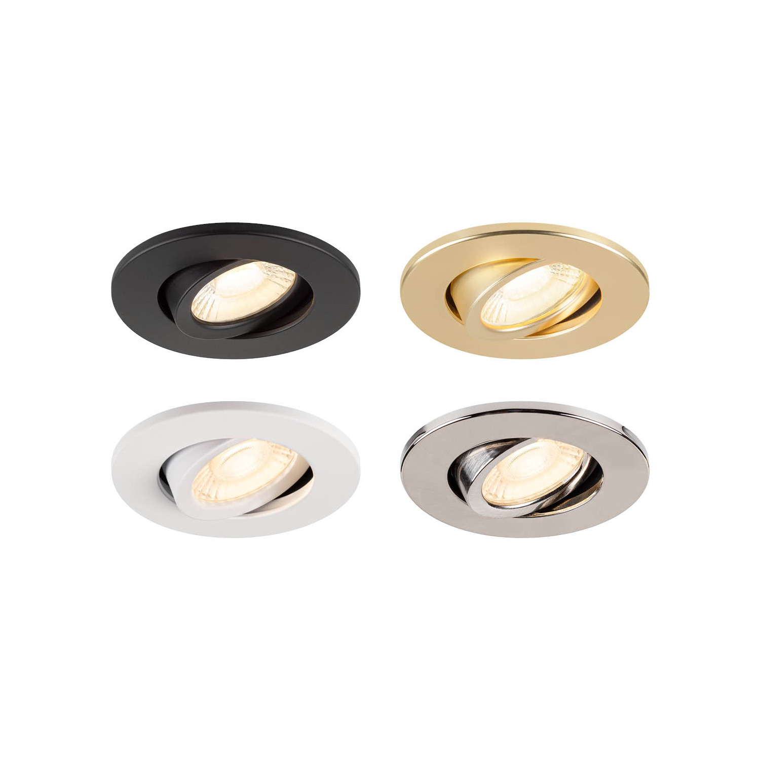 Täckplatta Rund UNIVERSAL DOWNLIGHT IP65 Guld matt - SLV | Bellalite