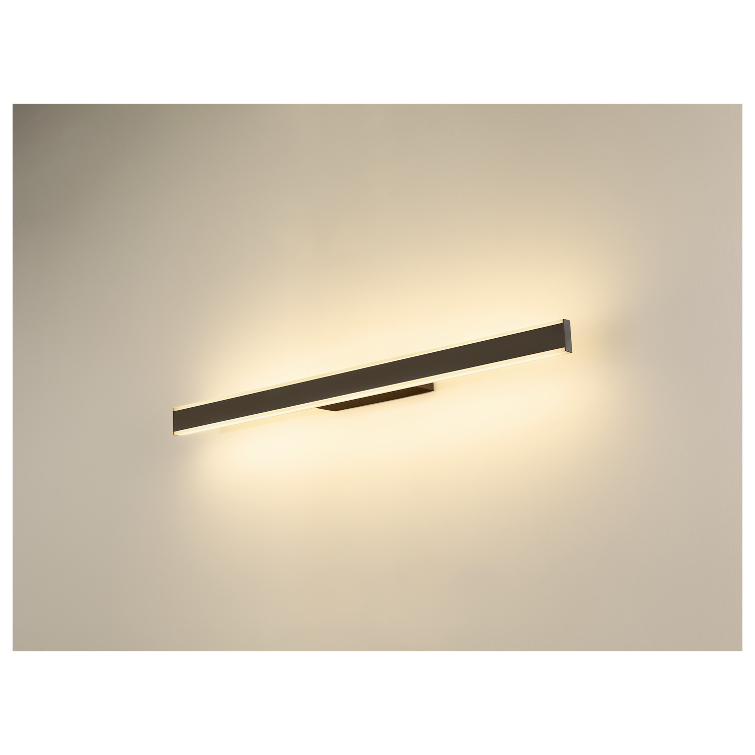 ONE LINEAR 70 Vägglampa, UPP/NED, 2700/3000 K, FAS, svart - SLV | Bellalite