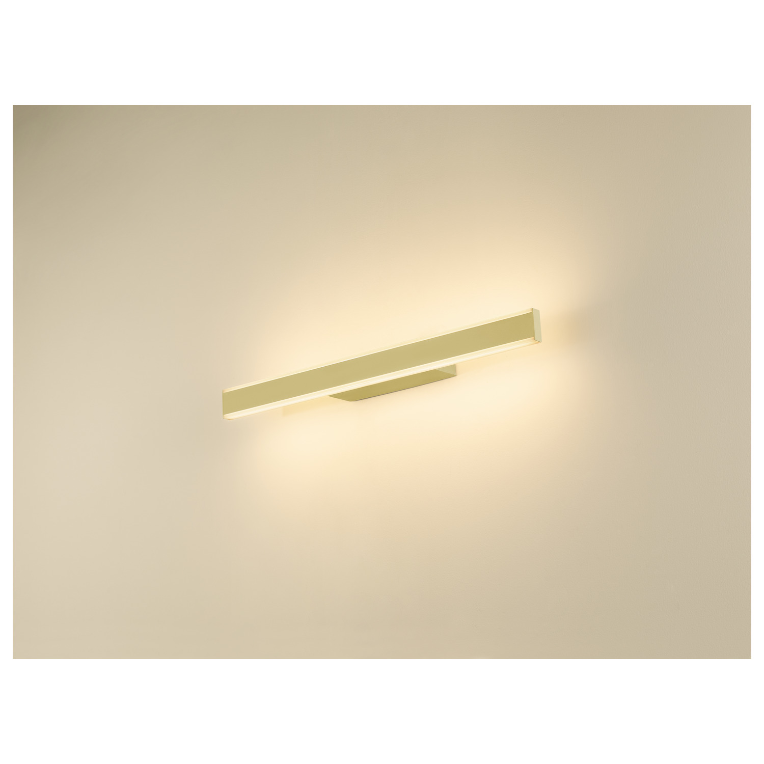 ONE LINEAR 50 Vägglampa, UPP/NED, 2700/3000 K, FAS, mässing - SLV | Bellalite