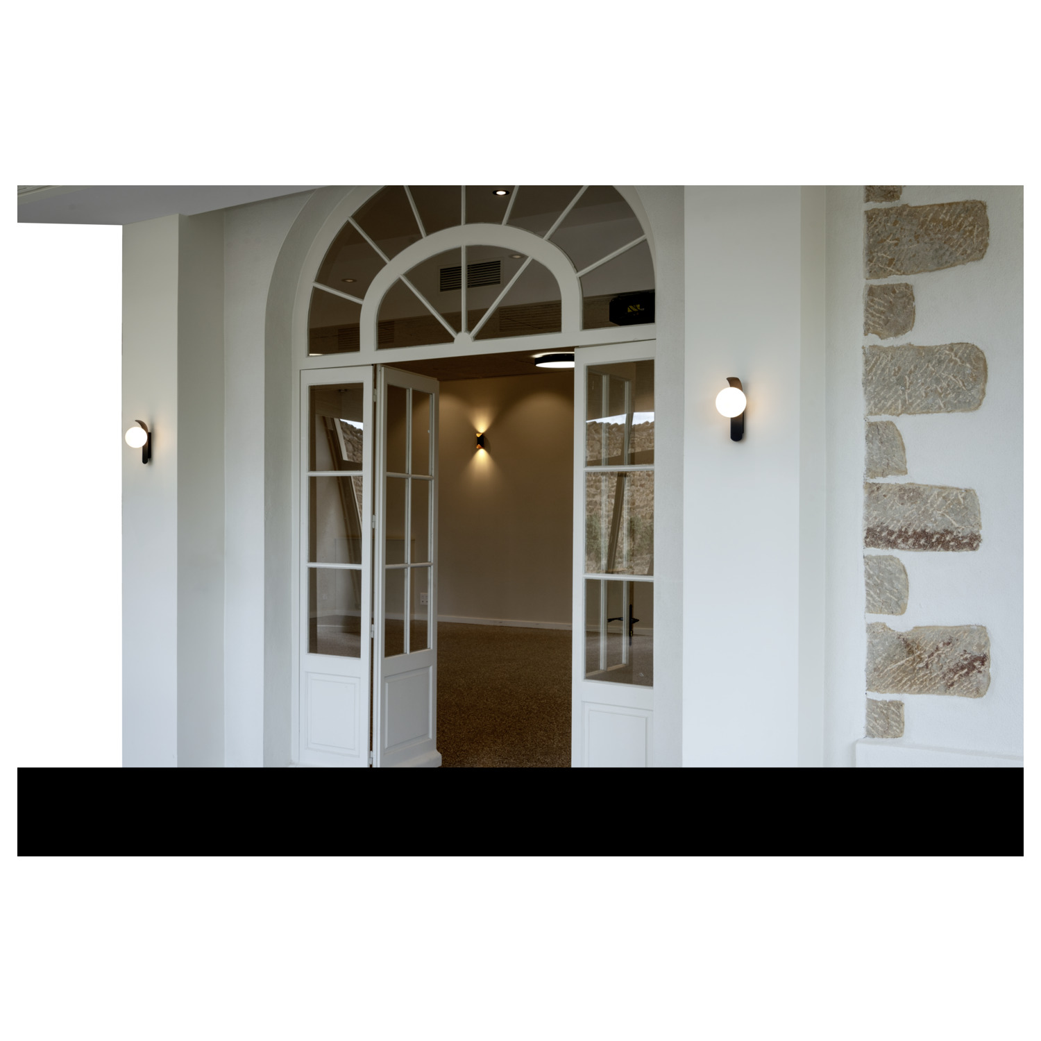 SUN Vägglampa, rund, 1x max. 40 W, LED-ljuskälla, G9,  - SLV | Bellalite