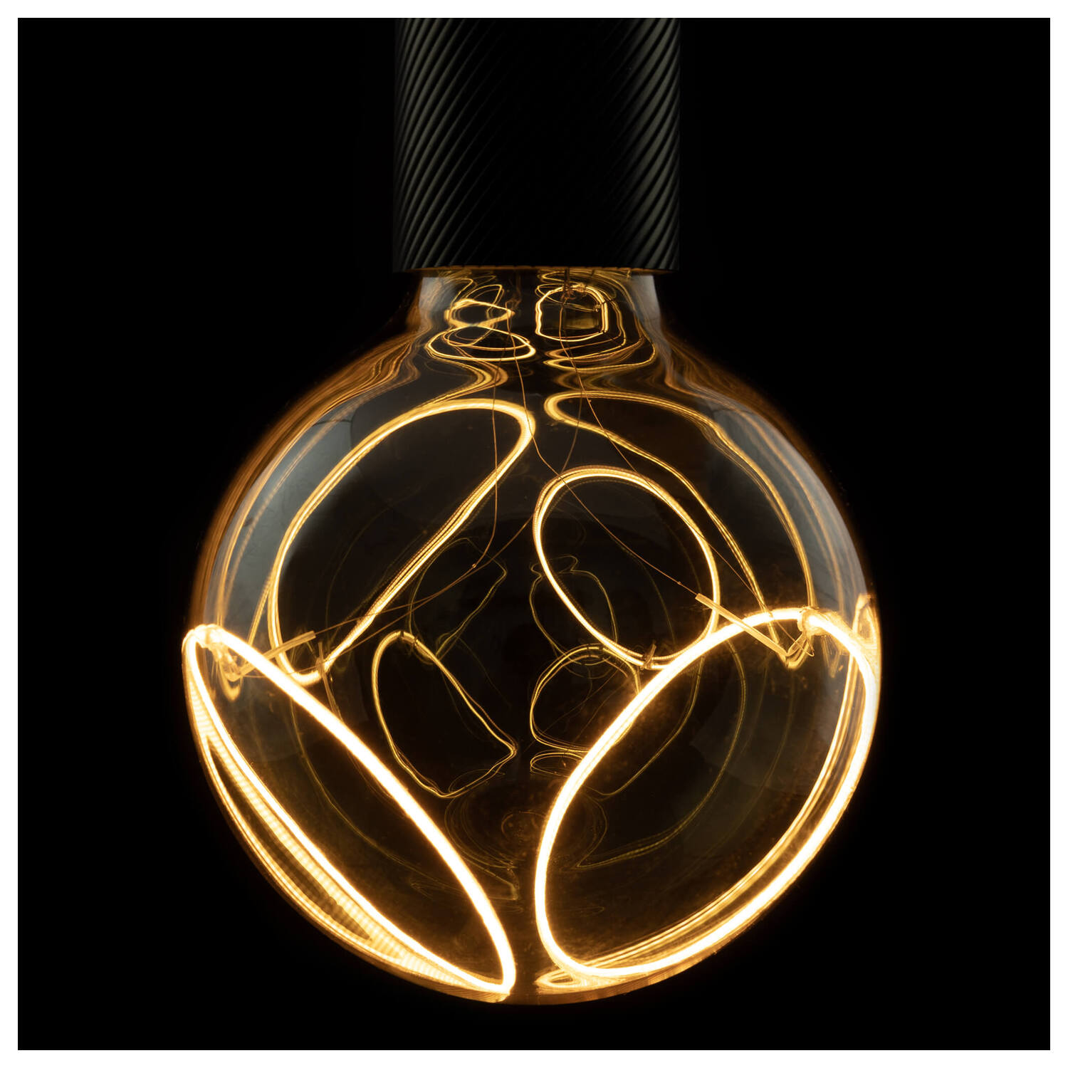 LED Globe 125 2x slanting Soft Curve LED-lampa, rökmönstrad, E27, PHASE, 6 W, 1900 K - SLV | Bellalite