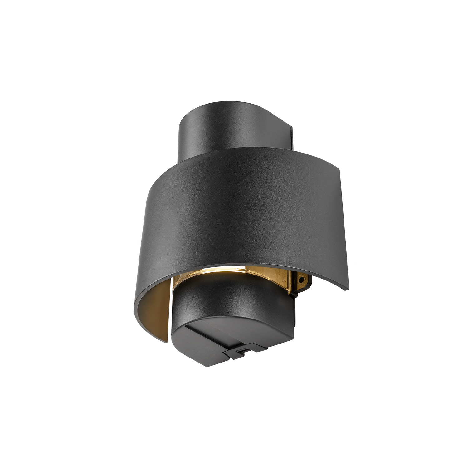PHOTONI CYL Vägglampa, cylindrisk, 1x max. 13 W, E27, svart - SLV | Bellalite