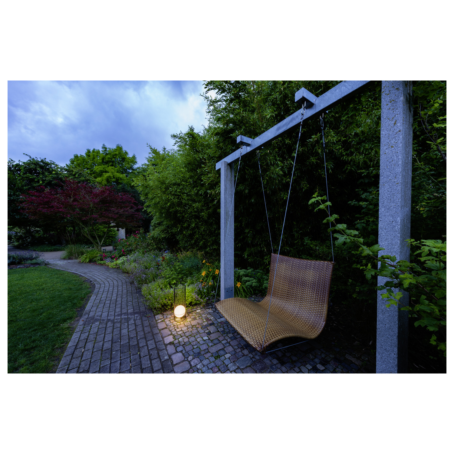 GRID SUN fristående armatur, 2700 K, IP65, svart/milky - SLV | Bellalite