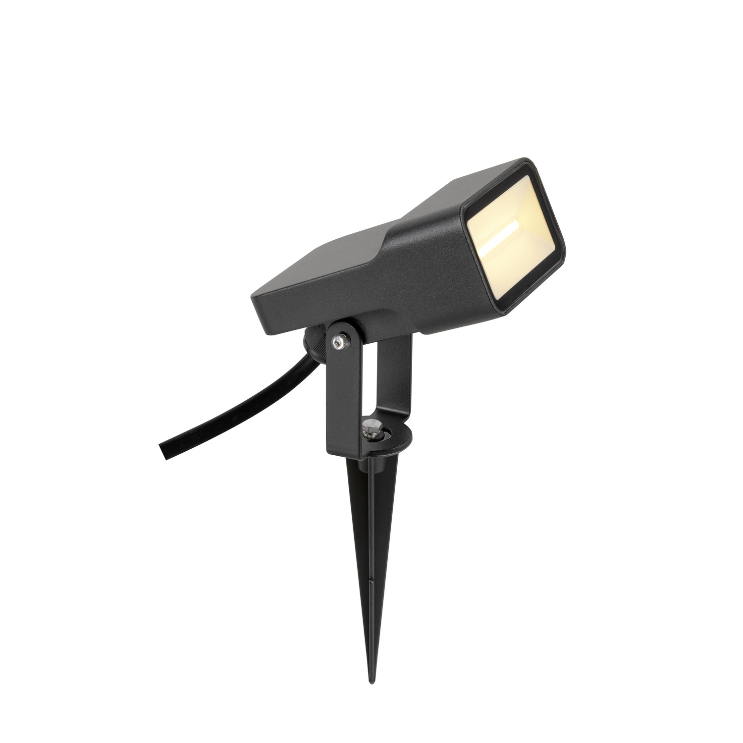 SYNA WIDE Markspettslampa, 3 000 K, 115°, IP65, vinklad, sva - SLV | Bellalite