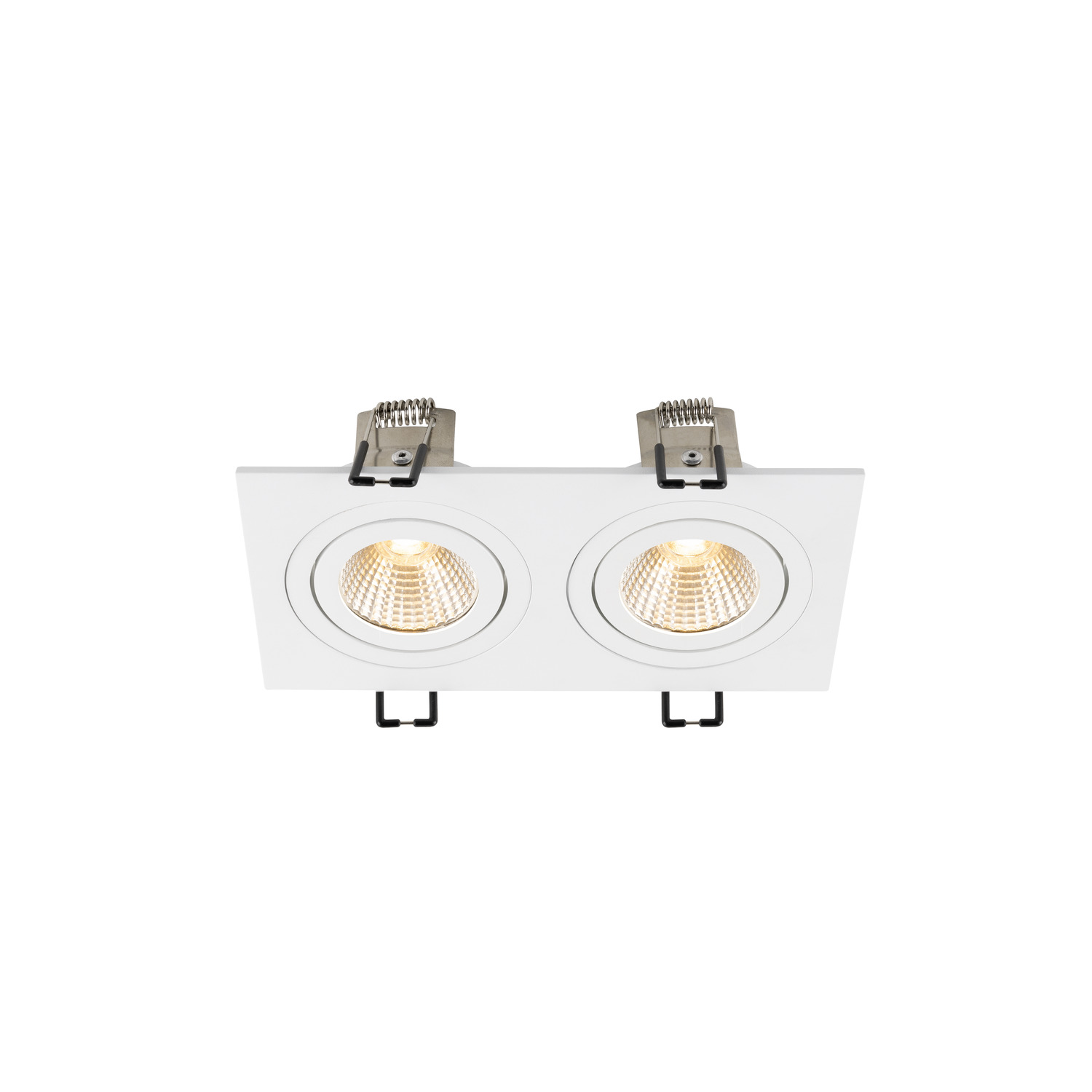 NEW TRIA® 155 infälld taklampa, kvadratisk, 2700 K, tvåljus, PHA - SLV | Bellalite