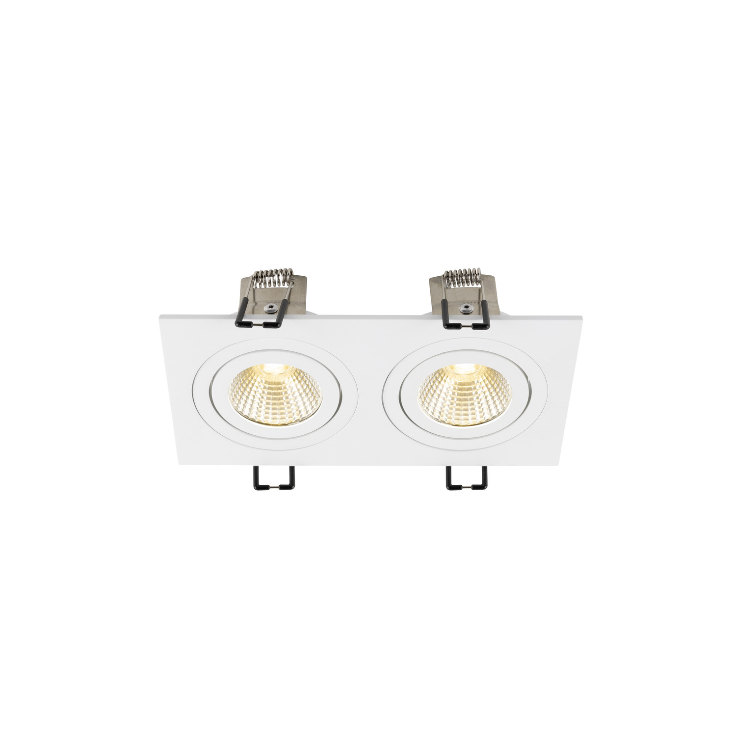 NEW TRIA® 155 infälld taklampa, kvadratisk, 3000 K, tvåljus, PHA - SLV | Bellalite