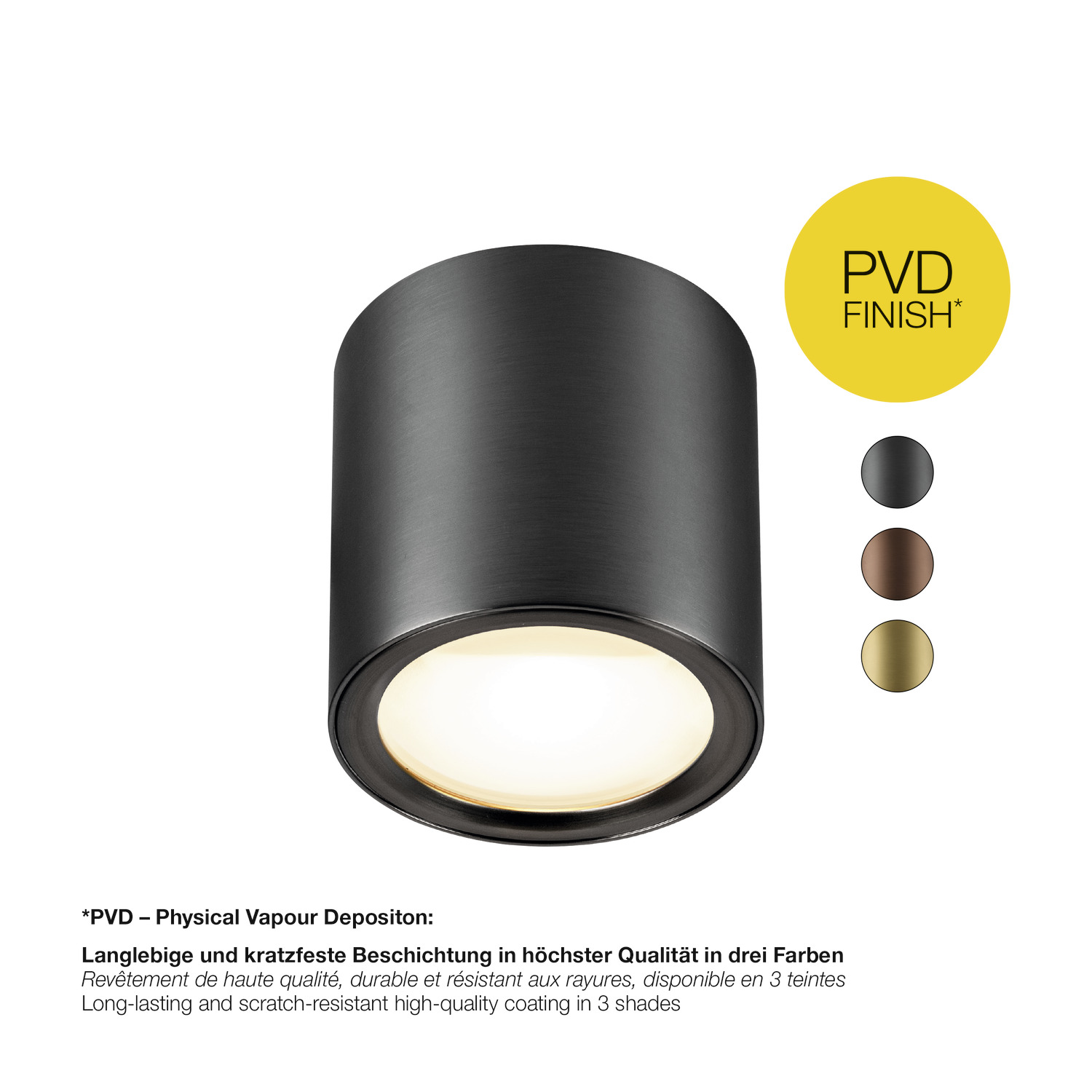 OCULUS Takmonterad armatur, rund, 2000-3000 K, 11 W, Dim- - SLV | Bellalite