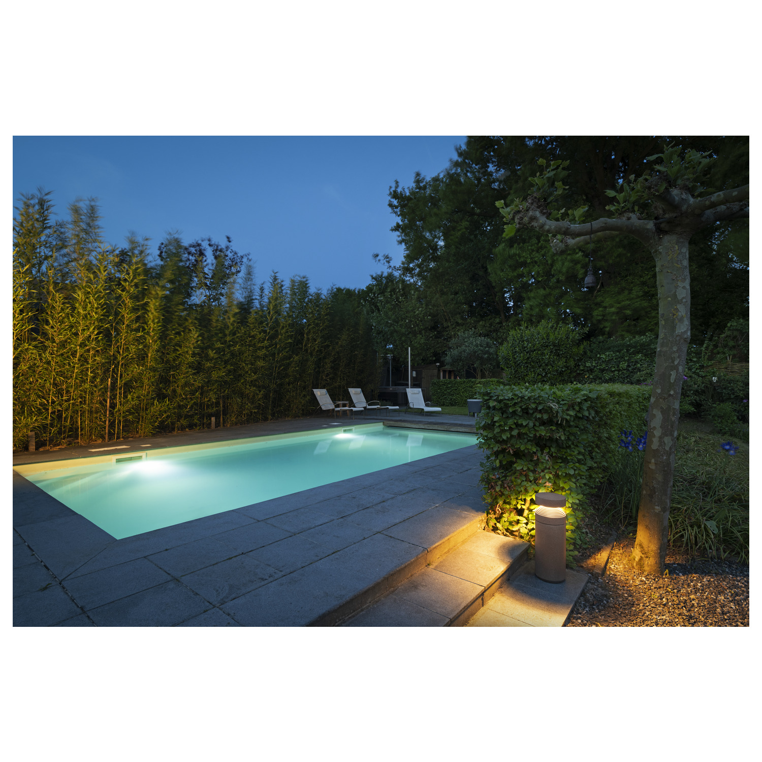 CONCRETE Pole 55, PHASE, fristående armatur, 2700 K, IP65,  - SLV | Bellalite