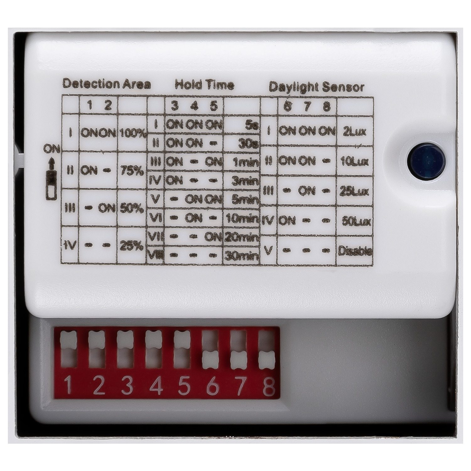 OUTDOOR BULKHEAD V 360 SENSOR 20W 830/840/856 IP65 IK10, vit - SLV | Bellalite