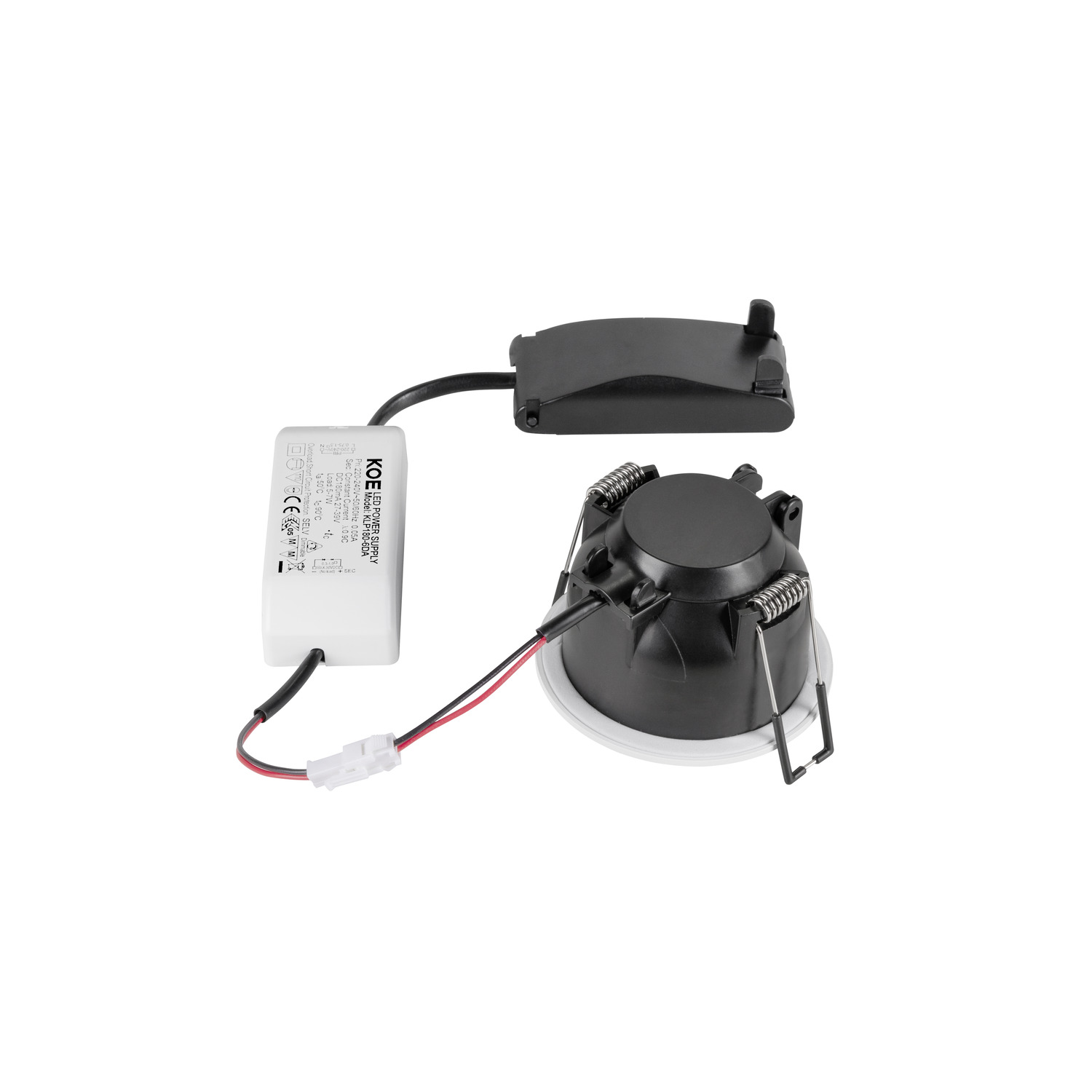 NEW TRIA® 68 infälld taklampa, PHASE, AIRTIGHT, rund, 3000 K, 7 - SLV | Bellalite