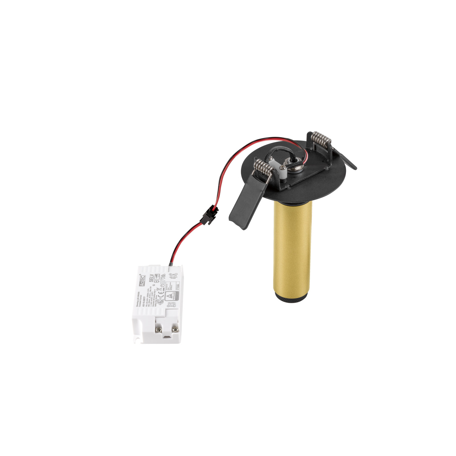 GRIP! S infälld takarmatur, PHASE, 2700 K, 29°, IP20, cyli - SLV | Bellalite