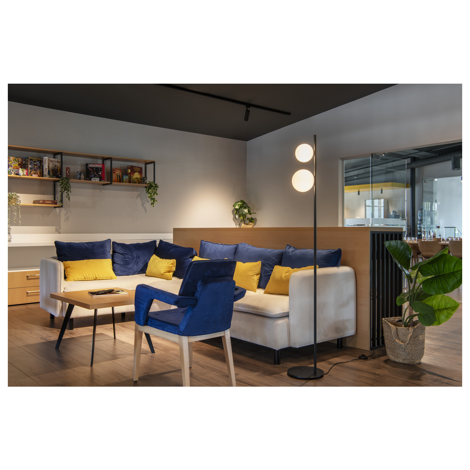 SUN FL G9, Golvlampa, rund, 1 x max. 5 W, IP20, svart - SLV | Bellalite