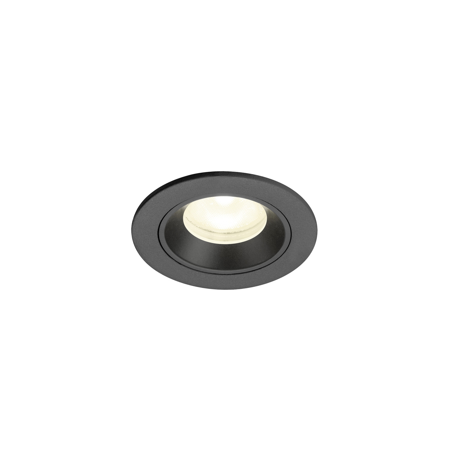 NUMINOS® XS infälld takarmatur, 4000 K, 55°, IP20, rund, svart - SLV | Bellalite