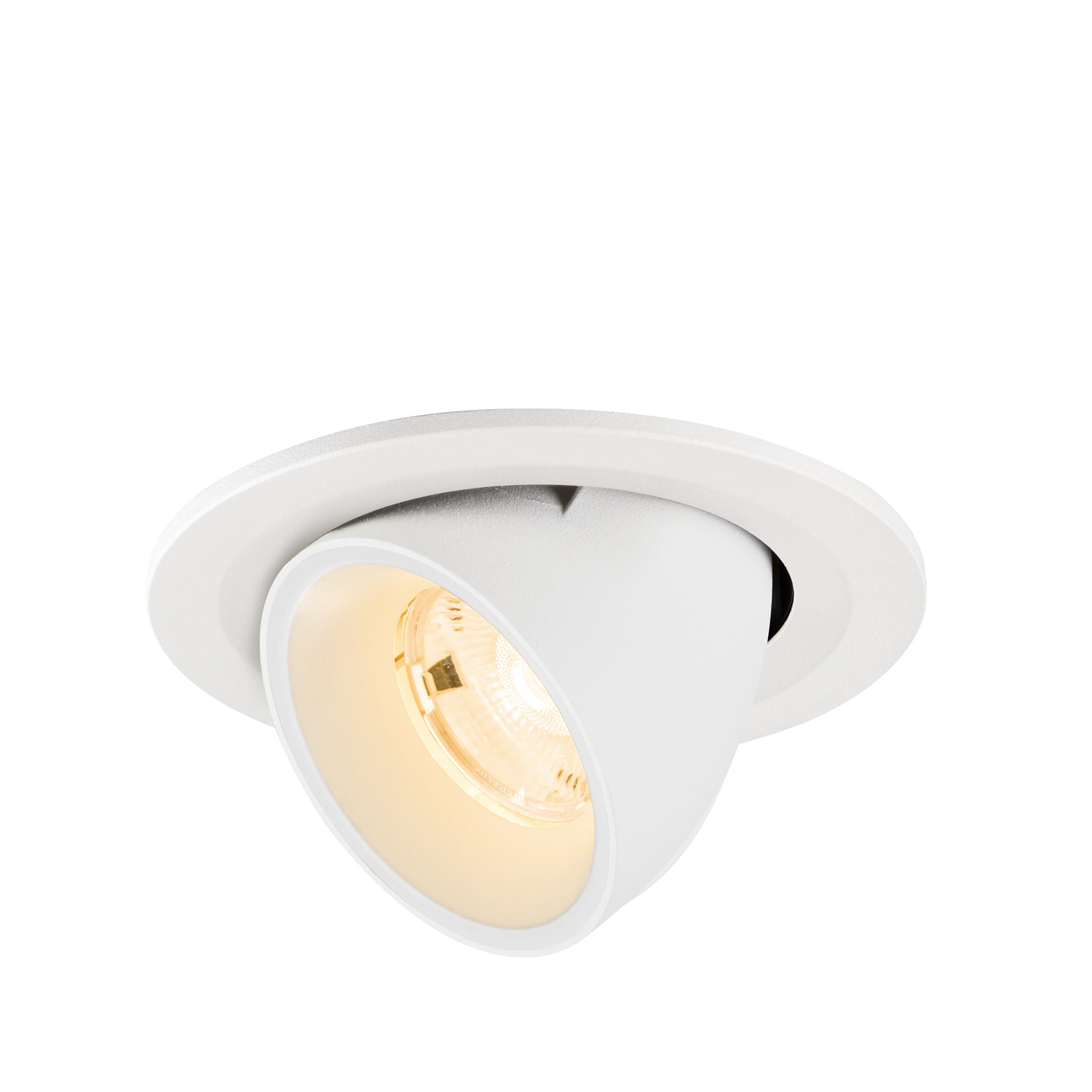 NUMINOS® GIMBLE S Infälld takarmatur, 2700 K, 20°, IP20, rund, vit - SLV | Bellalite