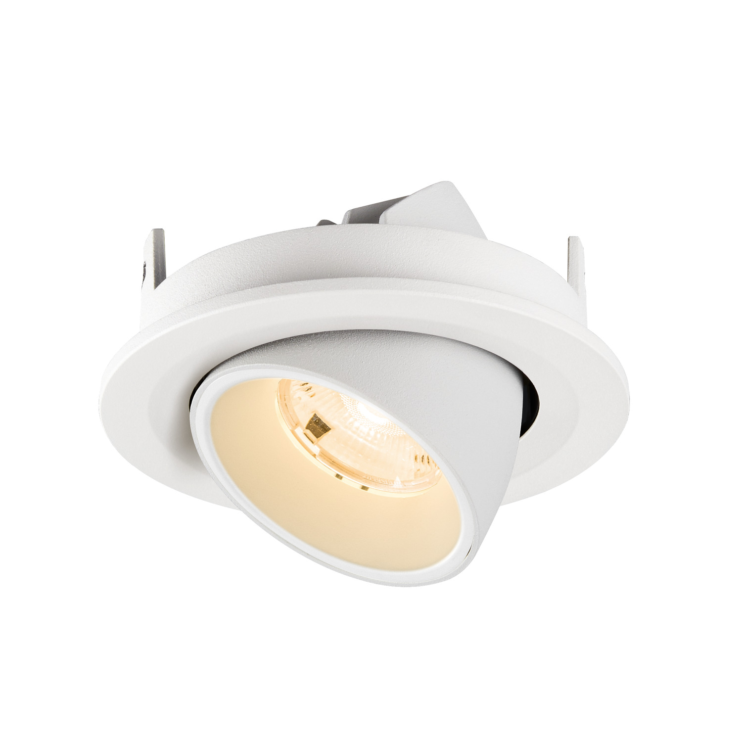 NUMINOS® GIMBLE S Infälld takarmatur, 2700 K, 20°, IP20, rund, vit - SLV | Bellalite