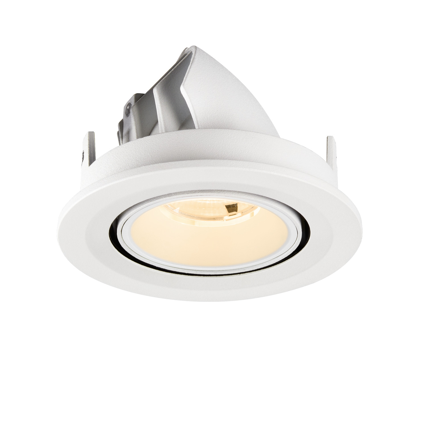 NUMINOS® GIMBLE S Infälld takarmatur, 2700 K, 20°, IP20, rund, vit - SLV | Bellalite