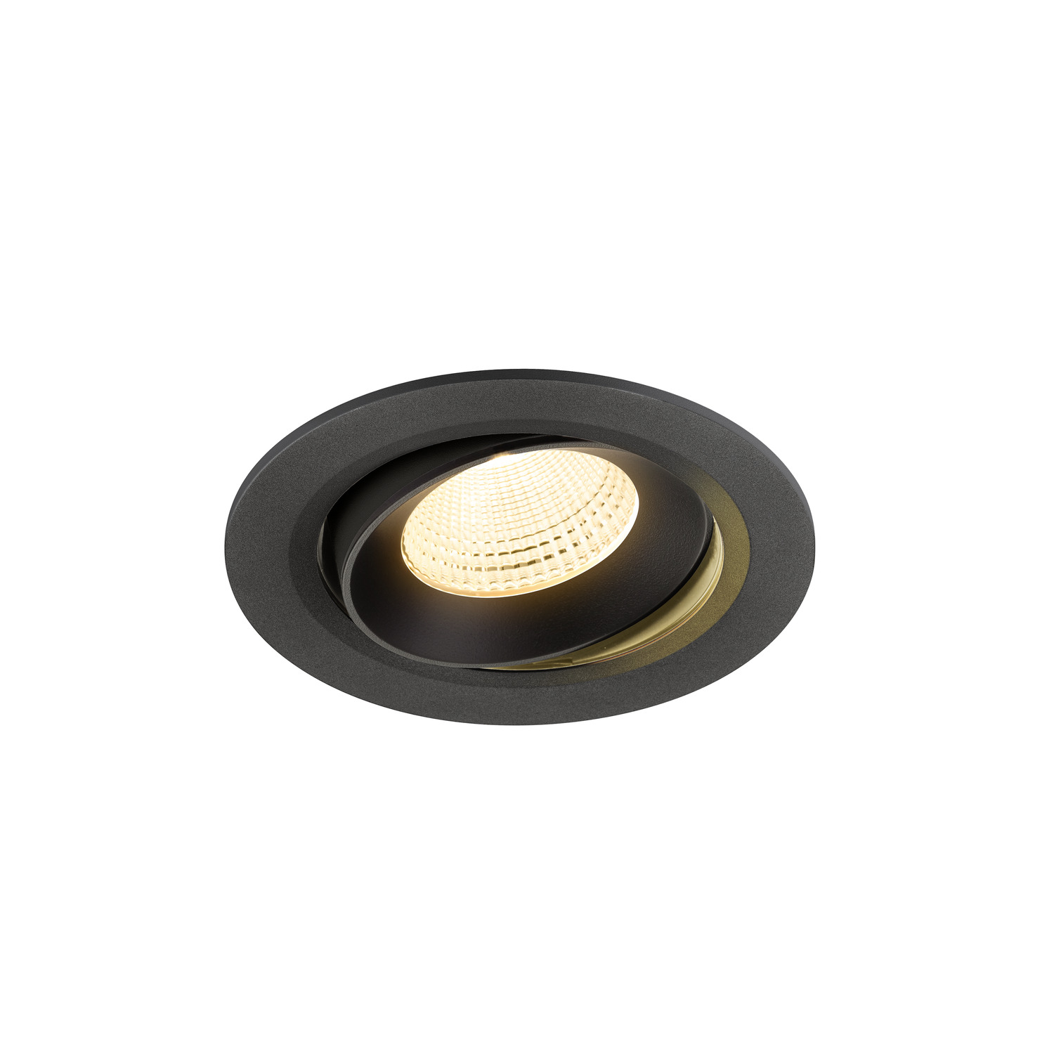 NUMINOS® MOVE L infälld takarmatur, 3000 K, 55°, IP20, rund, svart - SLV | Bellalite