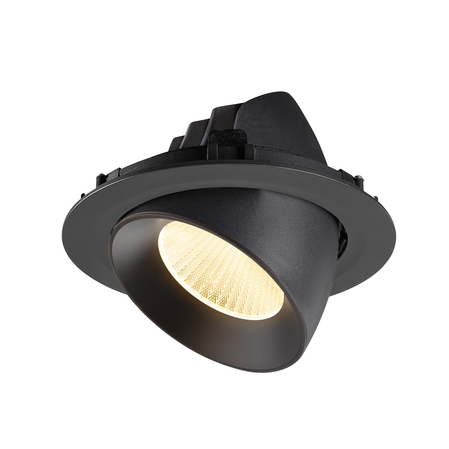 NUMINOS® GIMBLE XL infälld takarmatur, 3000 K, 40°, svart - SLV | Bellalite