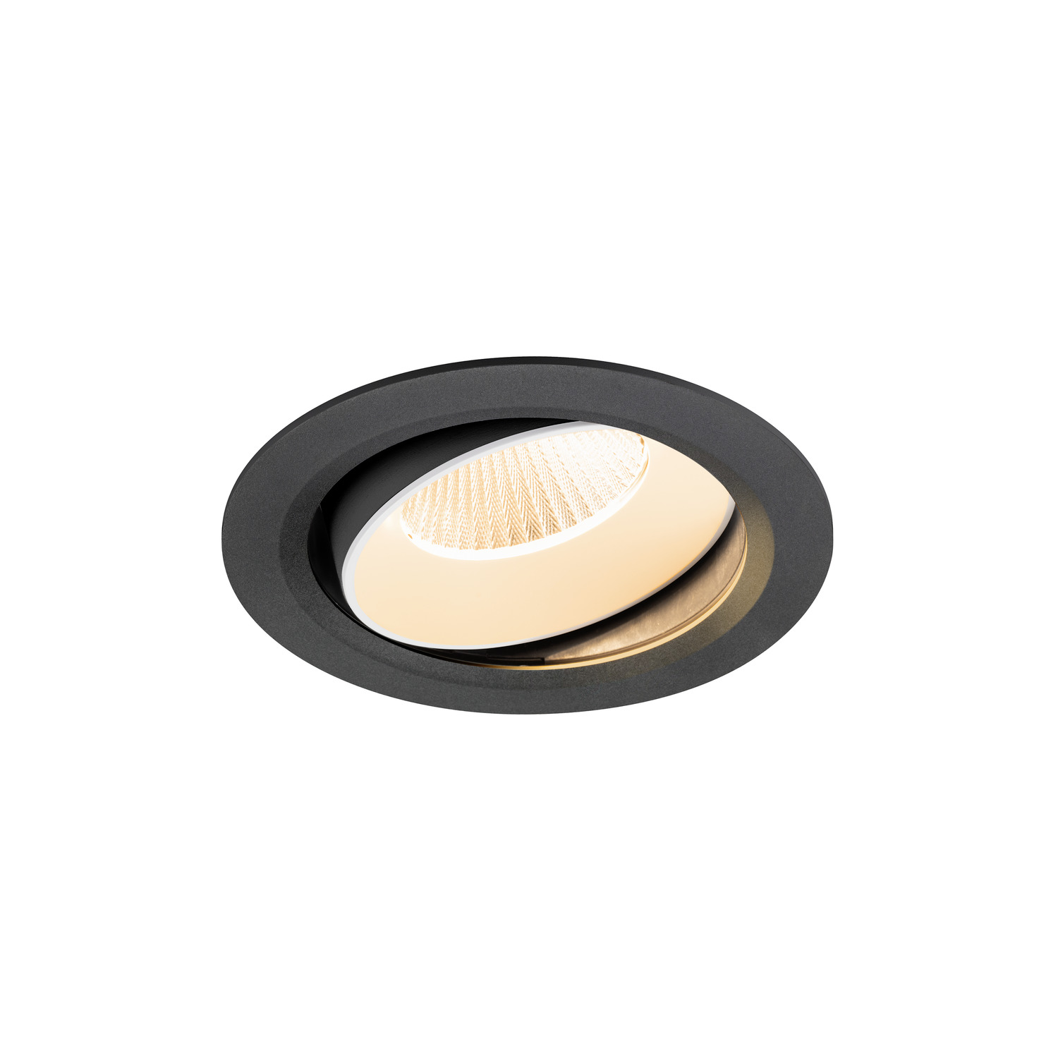 NUMINOS® MOVE XL infälld takarmatur, 2700 K, 40°, IP20, rund, svart - SLV | Bellalite