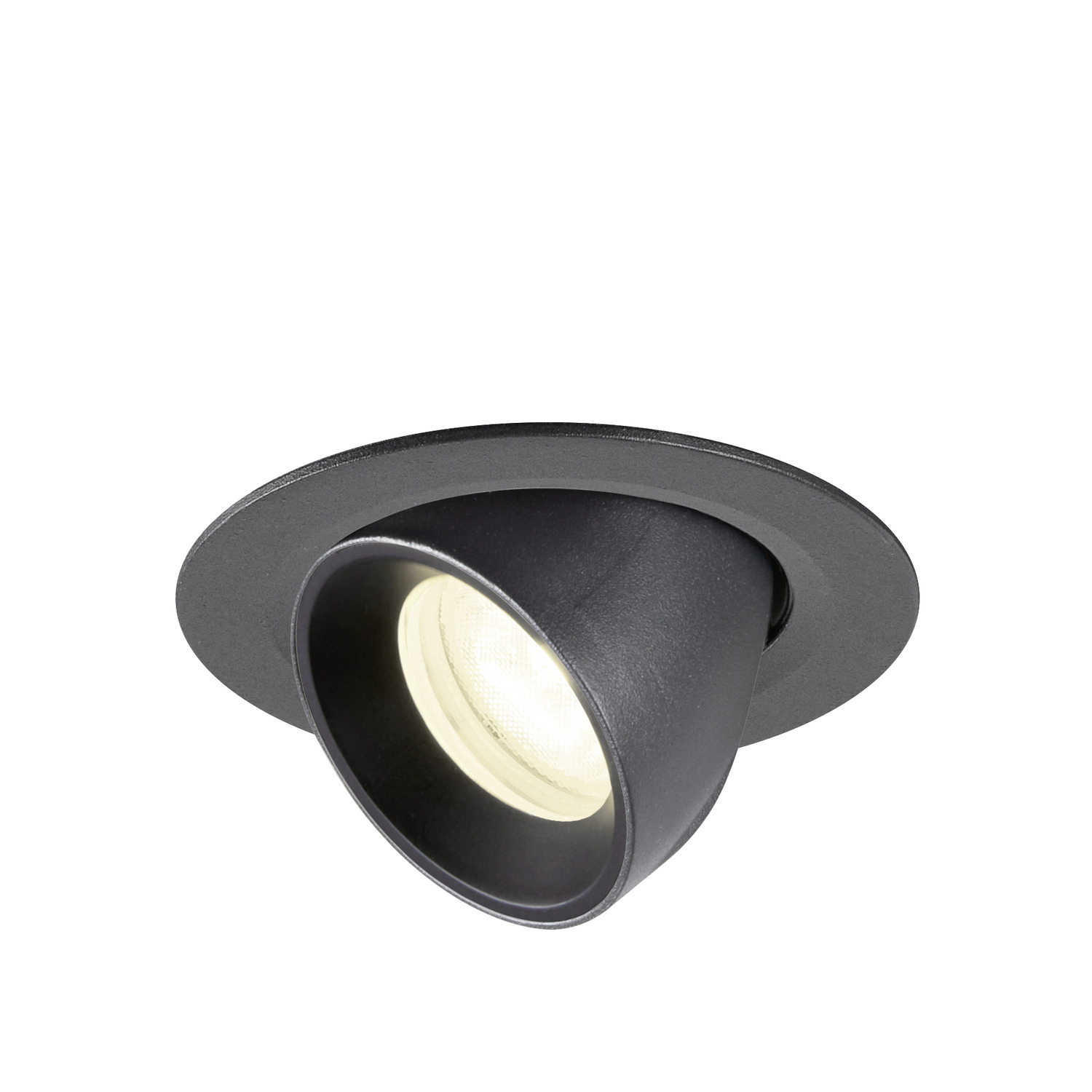 NUMINOS® GIMBLE XS infälld takarmatur, 4000 K, 55°, IP20, rund, svart - SLV | Bellalite