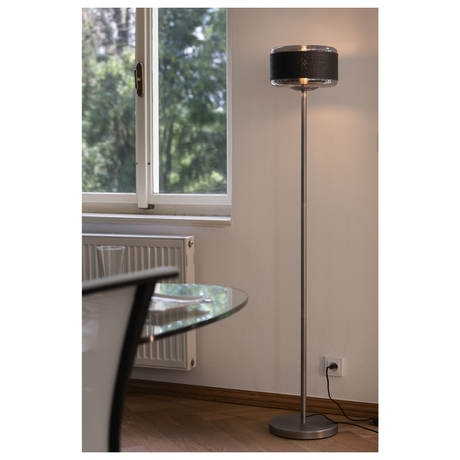 PANTILO ROPE 27 fristående armatur, E27, max. 1 x 15 W, IP20, silv - SLV | Bellalite
