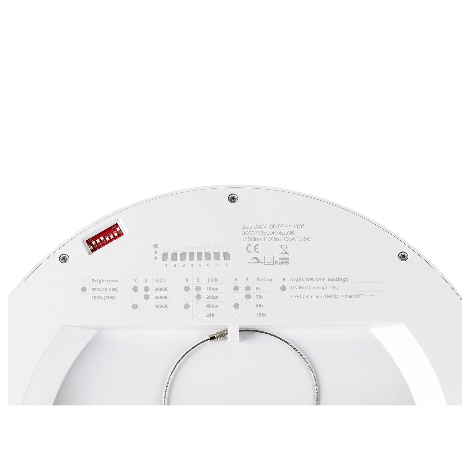 DOWNLIGHT VARIO 290 28 830/840 WH ML PIR  - SLV | Bellalite