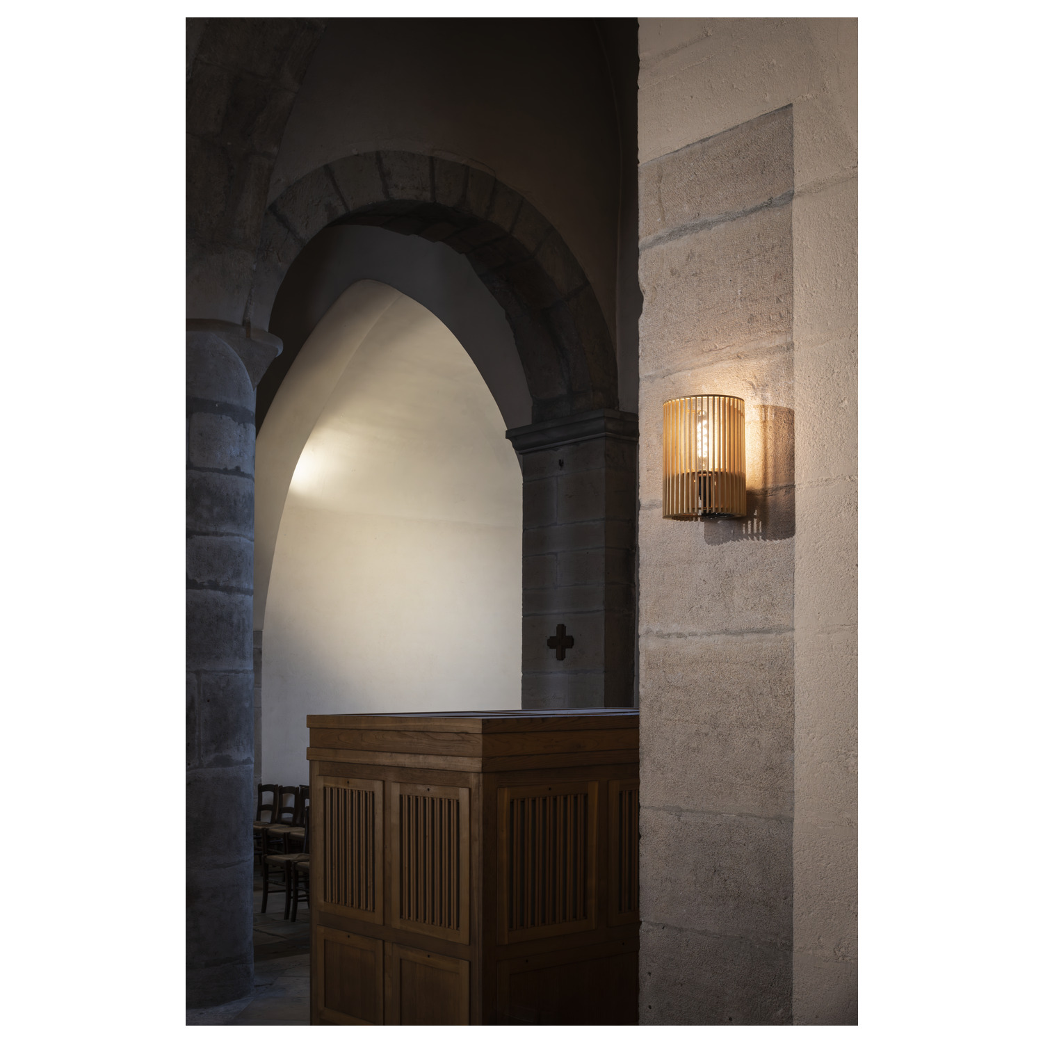 WUD WL E27, väggarmatur, cylindrisk, 1 x max. 40 W, natur - SLV | Bellalite