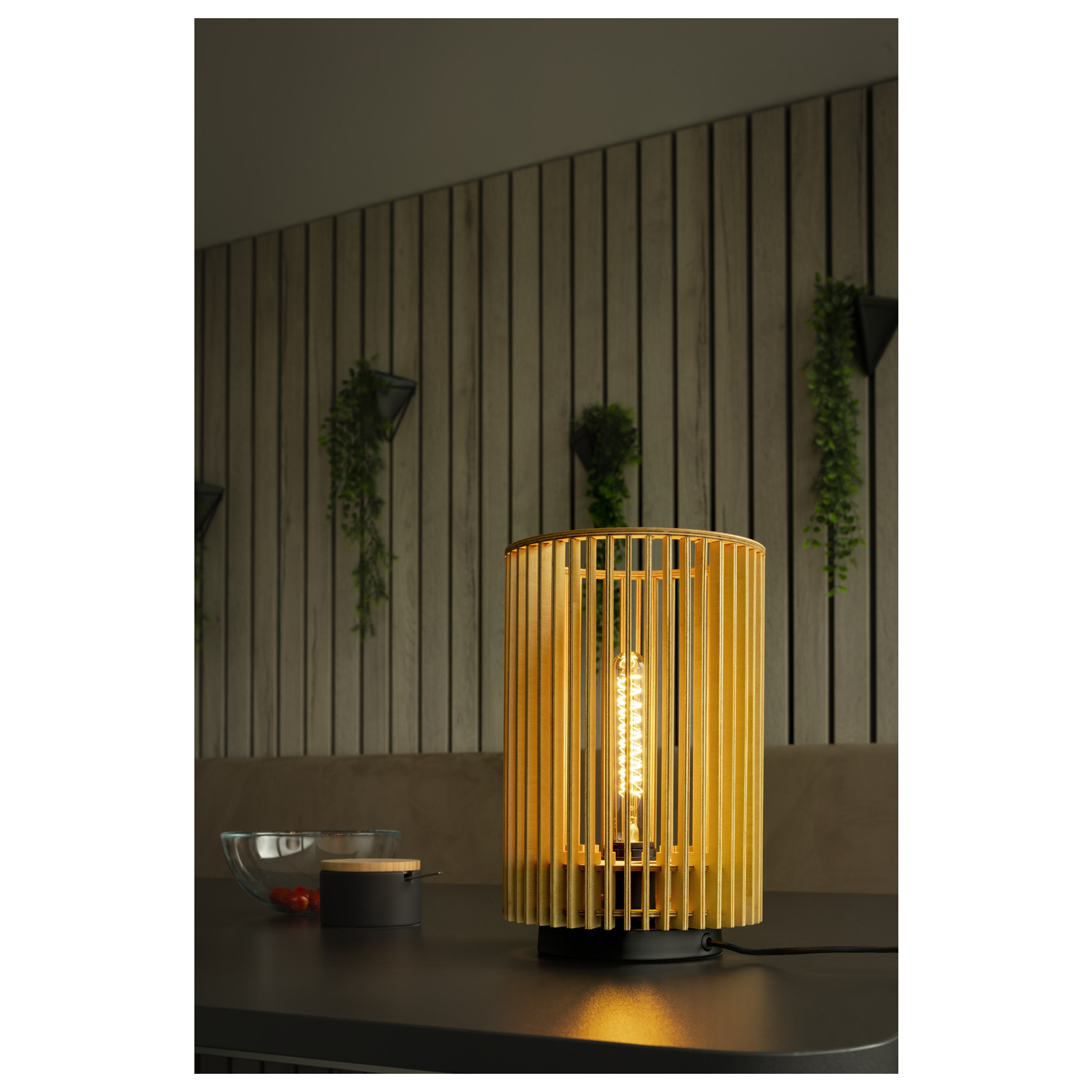 WUD TL E27, bordslampa, cylindrisk, 1 x max. 40 W, natur - SLV | Bellalite