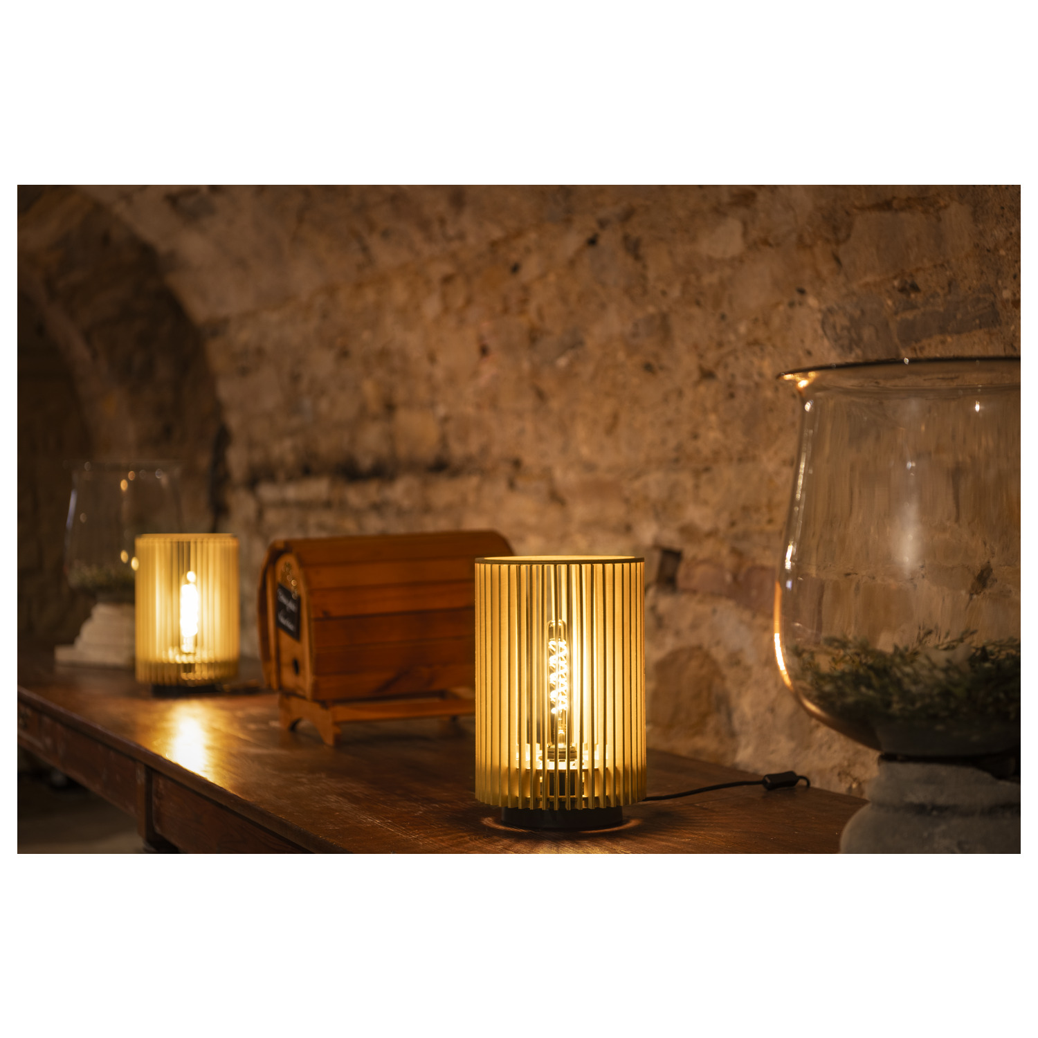WUD TL E27, bordslampa, cylindrisk, 1 x max. 40 W, natur - SLV | Bellalite